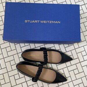 Stuart Weitzman Maxine Leather Ballet Flat